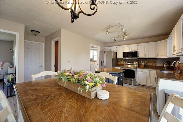 18 Long St, Winfield, WV 25213 - dining room featuring a chandelier