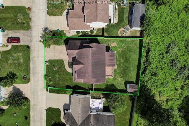 18 Long St, Winfield, WV 25213 - aerial view of property's location with property parcel outlined