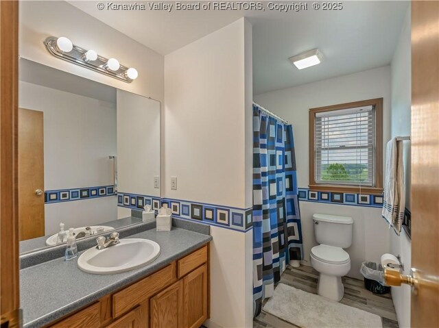 1437 Statts Mills Rd, Ripley, WV 25271 - bathroom with vanity and wood finished floors