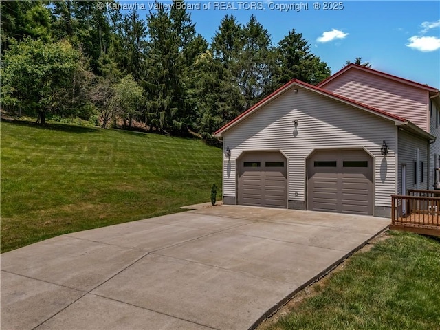 1437 Statts Mills Rd, Ripley, WV 25271 - garage with driveway