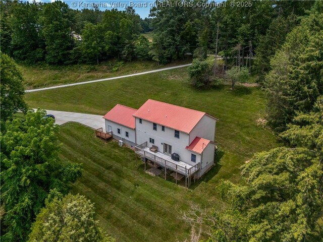 1437 Statts Mills Rd, Ripley, WV 25271 - view from above of property featuring a heavily wooded area