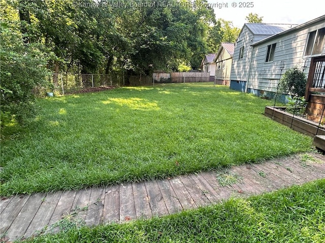 105 Franklin Ave, Saint Albans, WV 25177 - fenced backyard featuring a deck