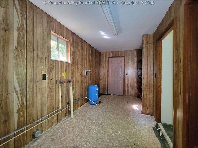 807 Honeysuckle Rd, Elkview, WV 25071 - hall featuring wood walls