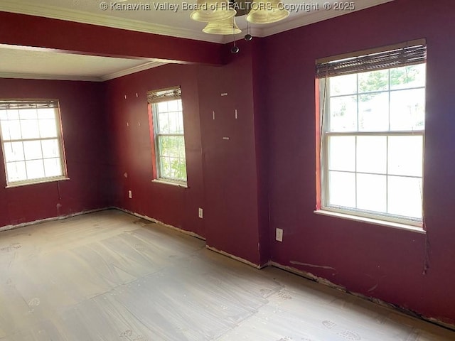 134 Ferguson Ct, Huntington, WV 25701 - empty room with ornamental molding