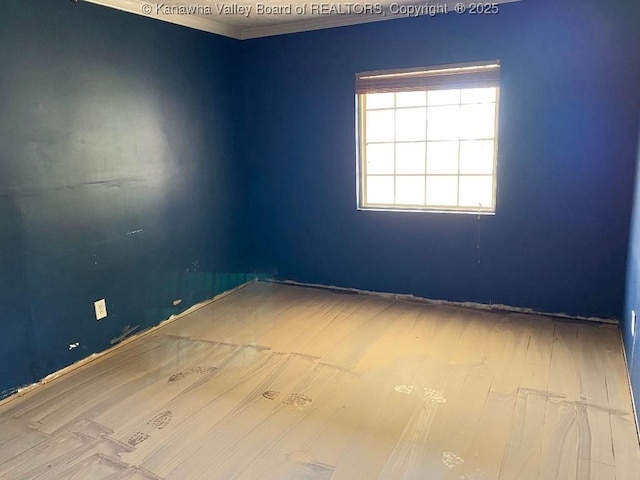 134 Ferguson Ct, Huntington, WV 25701 - empty room featuring wood finished floors and crown molding