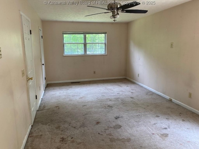 134 Ferguson Ct, Huntington, WV 25701 - carpeted spare room featuring ceiling fan and baseboards