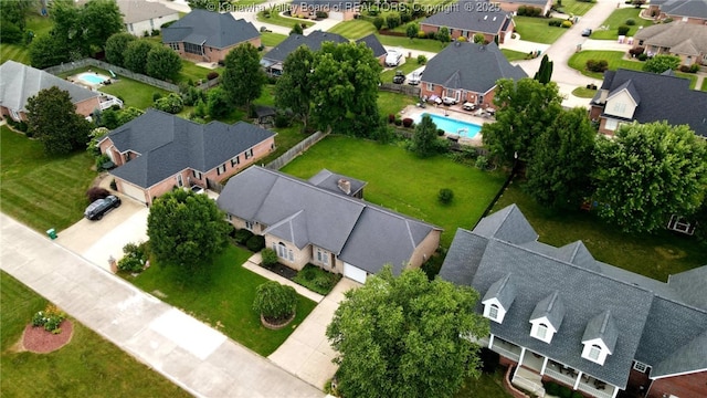 3710 Cambridge Cir, Hurricane, WV 25526 - aerial view of residential area featuring a pool area
