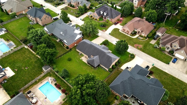 3710 Cambridge Cir, Hurricane, WV 25526 - aerial view of property and surrounding area with nearby suburban area and a pool area