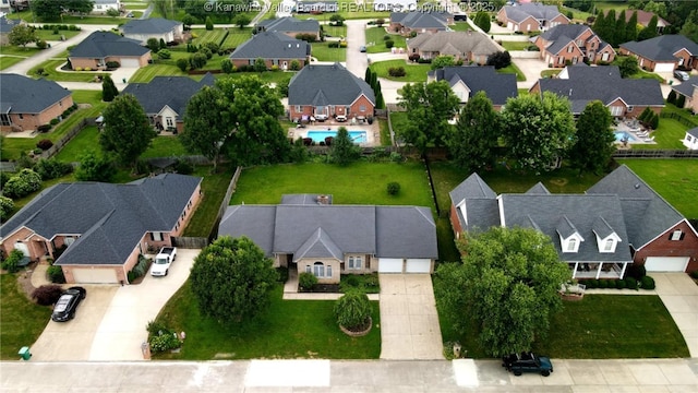 3710 Cambridge Cir, Hurricane, WV 25526 - aerial perspective of suburban area with a pool