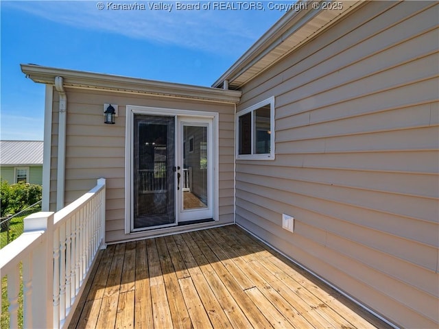 9012 Florida Ave, Marmet, WV 25315 - view of wooden terrace