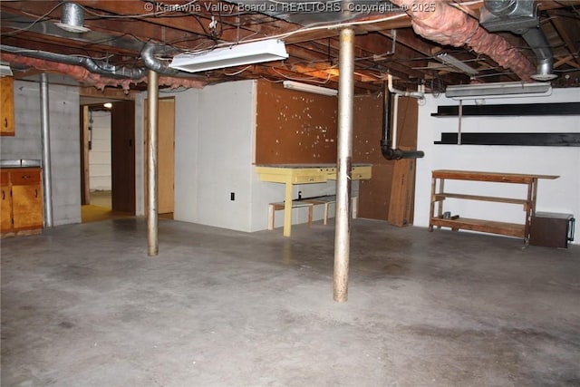 401 Green Acres Dr, Hurricane, WV 25526 - view of unfinished basement