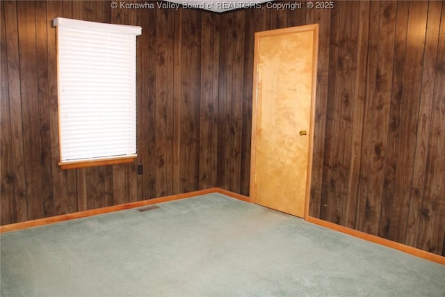 401 Green Acres Dr, Hurricane, WV 25526 - carpeted spare room with wooden walls