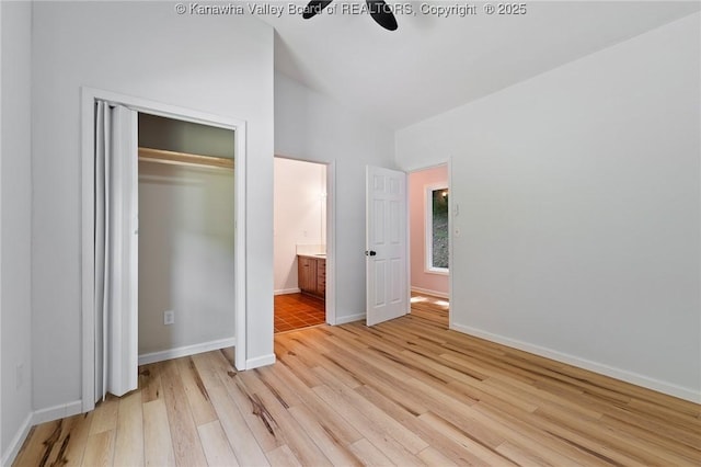 815 Chappell Rd, Charleston, WV 25304 - unfurnished bedroom with light wood-style floors and a closet