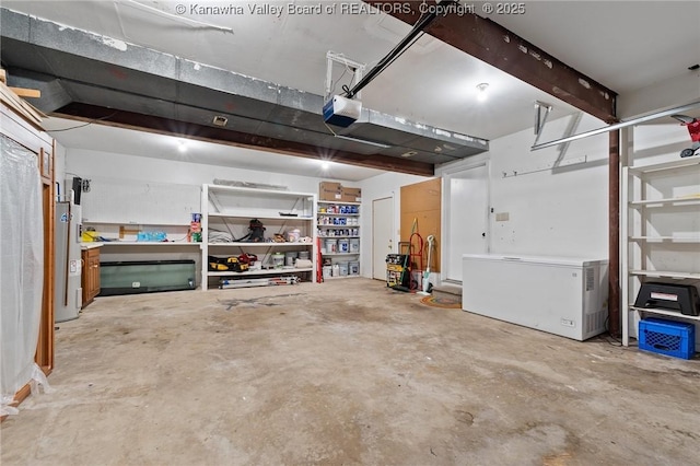 815 Chappell Rd, Charleston, WV 25304 - garage with fridge and a garage door opener