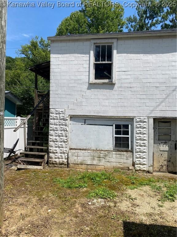 42 Pine Cone Rd, Elkview, WV 25071 - view of side of property with stairs