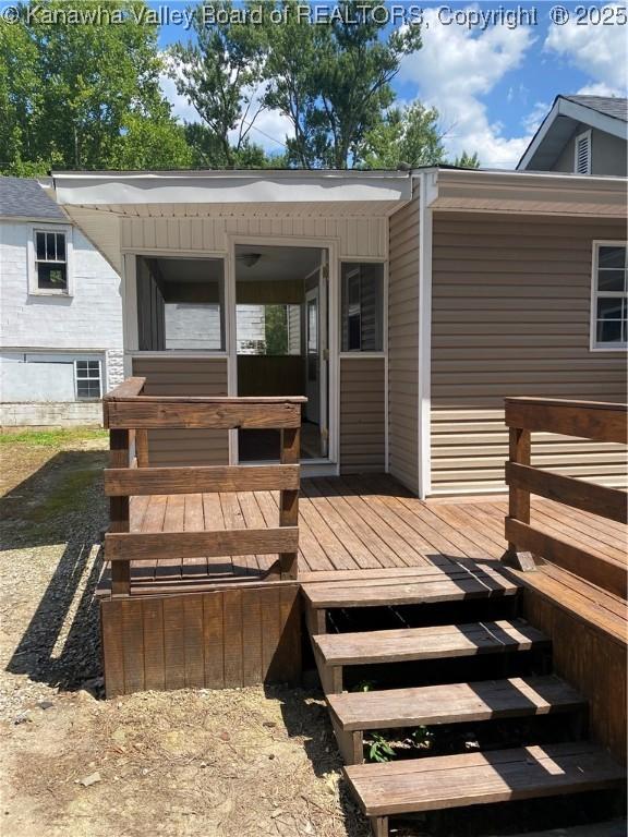 42 Pine Cone Rd, Elkview, WV 25071 - view of wooden deck