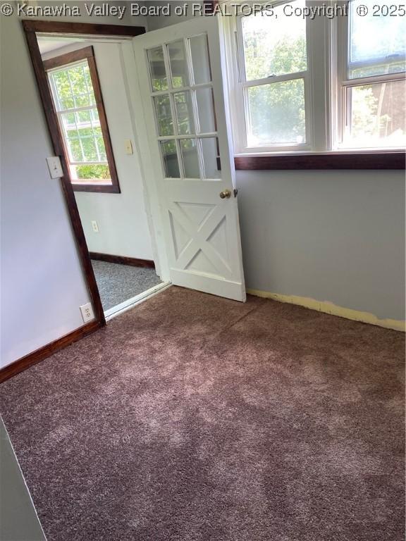 42 Pine Cone Rd, Elkview, WV 25071 - entryway featuring carpet floors and baseboards