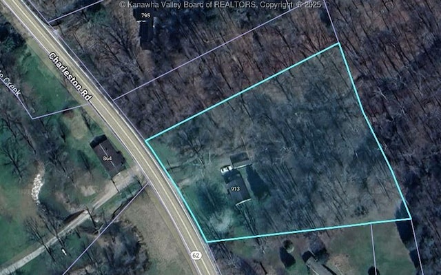 913 Charleston Rd, Point Pleasant, WV 25550 - map of property location with property parcel outlined