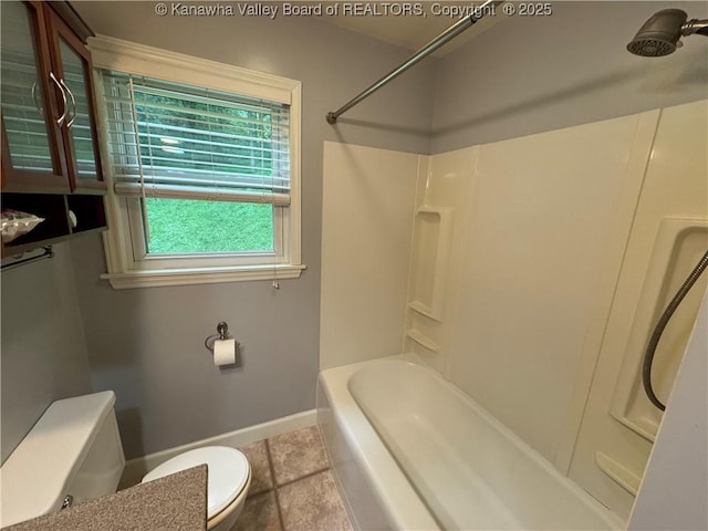 913 Charleston Rd, Point Pleasant, WV 25550 - bathroom featuring tile patterned flooring and shower / washtub combination