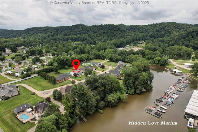 8 Anchors Way, Winfield, WV 25213 - bird's eye view of a forest and a large body of water