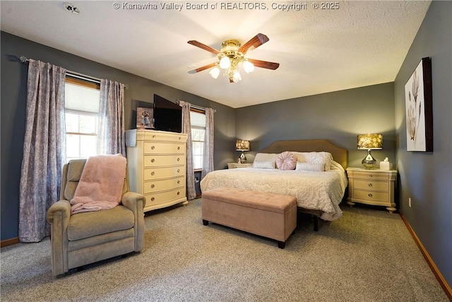 8 Anchors Way, Winfield, WV 25213 - carpeted bedroom featuring multiple windows and a ceiling fan
