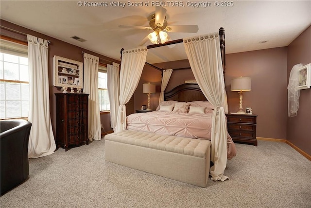 8 Anchors Way, Winfield, WV 25213 - carpeted bedroom with a ceiling fan and baseboards