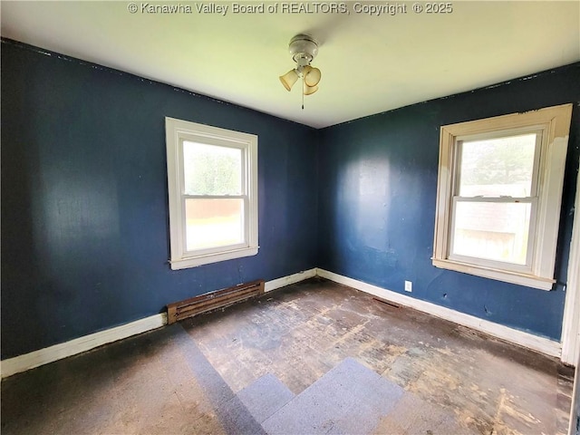 200 Boone St, Saint Albans, WV 25177 - unfurnished room featuring baseboards and a ceiling fan