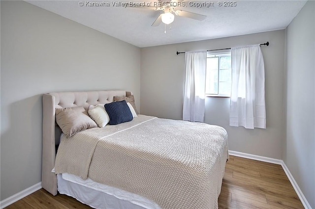 5301 Balsam Cir, Charleston, WV 25313 - bedroom featuring wood finished floors and ceiling fan