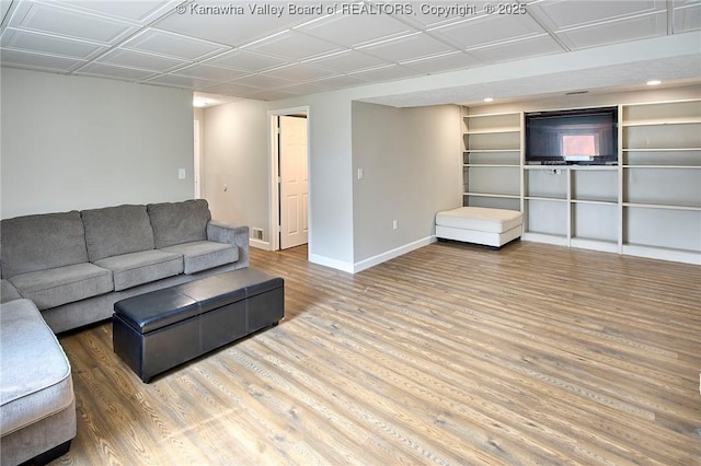 5301 Balsam Cir, Charleston, WV 25313 - living room with wood finished floors and recessed lighting