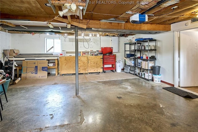 5301 Balsam Cir, Charleston, WV 25313 - basement featuring a workshop area