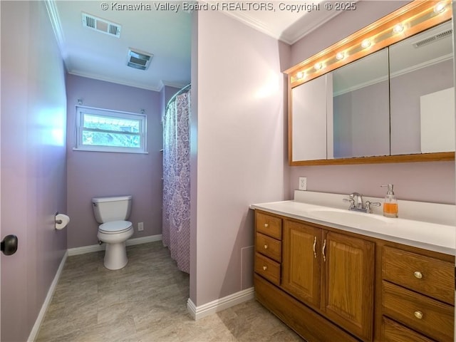 806 Whispering Way S, Charleston, WV 25303 - bathroom with ornamental molding and vanity