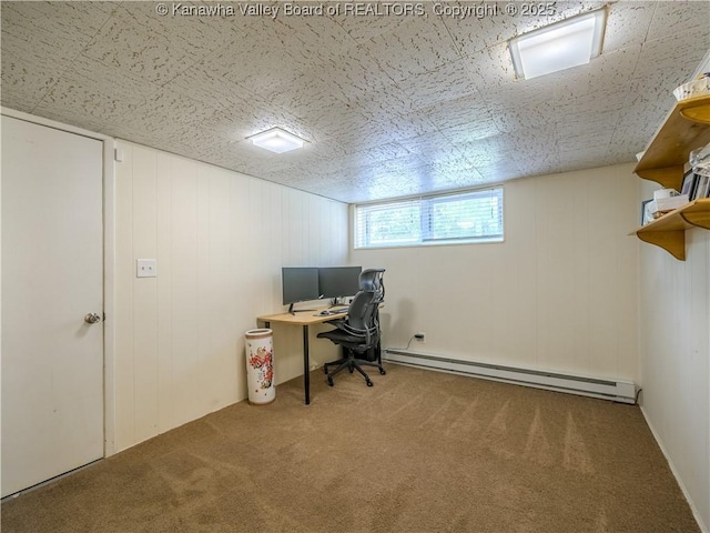 806 Whispering Way S, Charleston, WV 25303 - office space featuring baseboard heating and carpet floors