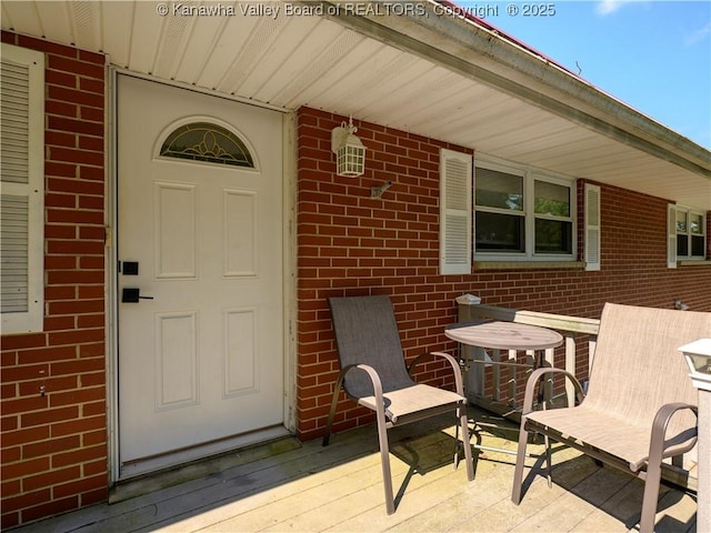 806 Whispering Way S, Charleston, WV 25303 - property entrance featuring brick siding