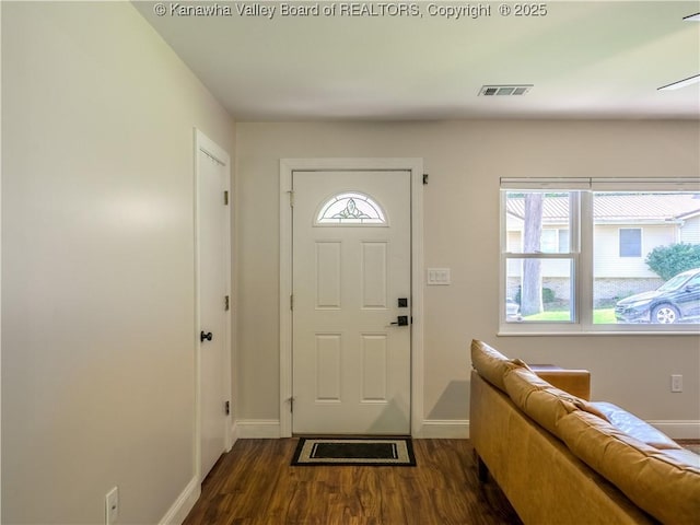 806 Whispering Way S, Charleston, WV 25303 - entrance foyer with wood finished floors and baseboards