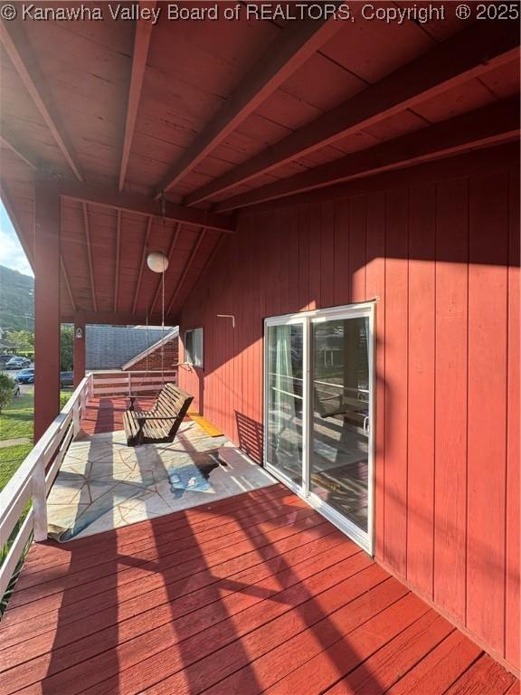 8612 Maryland Ave, Marmet, WV 25315 - view of wooden deck