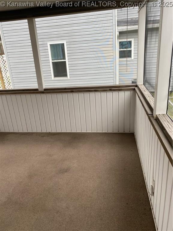510 S Railway St, Cedar Grove, WV 25039 - view of unfurnished sunroom
