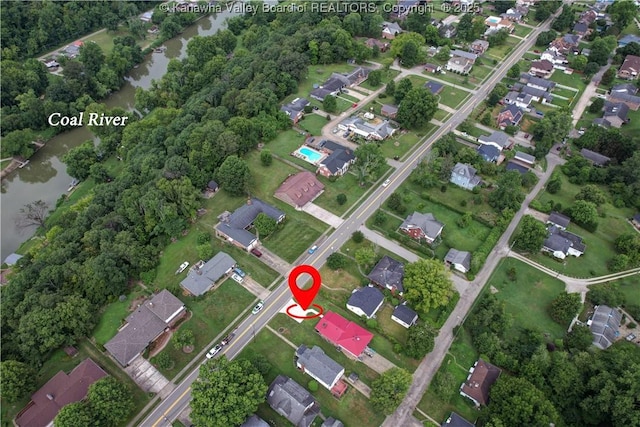 1204 Highland Dr, Saint Albans, WV 25177 - aerial view of property's location featuring nearby suburban area