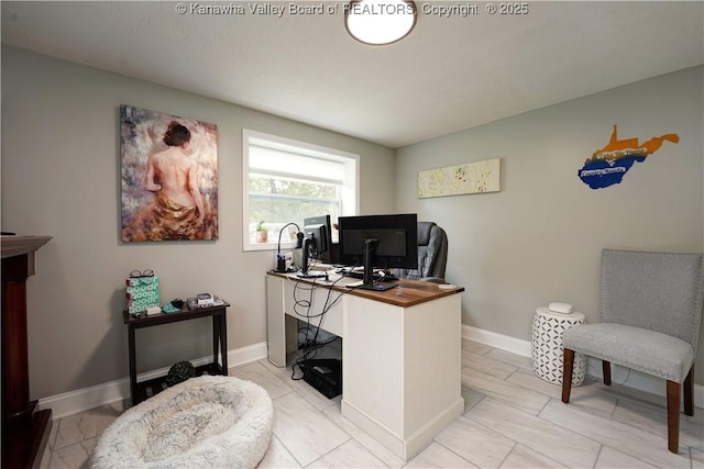 1204 Highland Dr, Saint Albans, WV 25177 - home office with baseboards