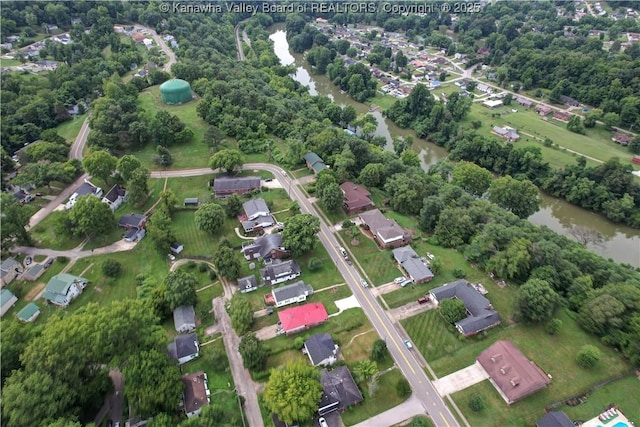 1204 Highland Dr, Saint Albans, WV 25177 - aerial overview of property's location with a tree filled landscape