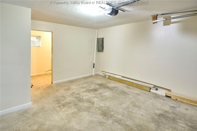 4013 Seymour Ln, Charleston, WV 25313 - garage with a garage door opener and electric panel