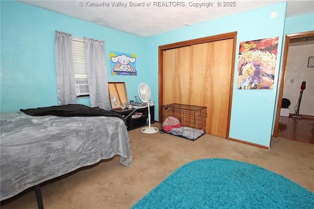 5005 Buffy Dr, Cross Lanes, WV 25313 - carpeted bedroom with a closet
