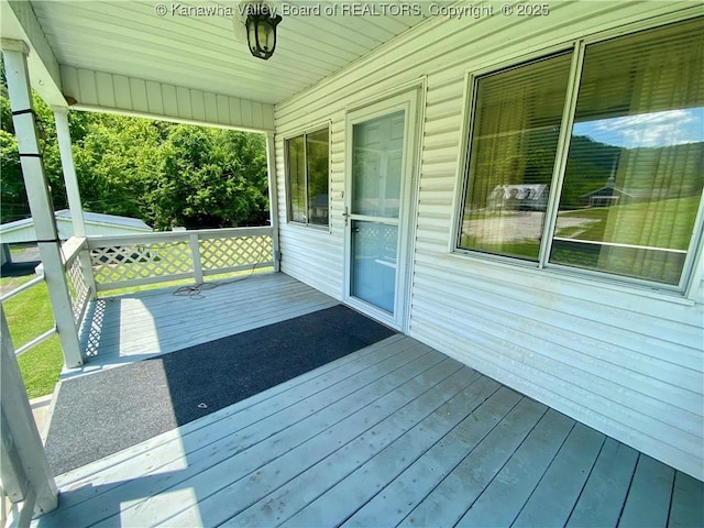 391 River Rd, Racine, WV 25165 - view of wooden deck