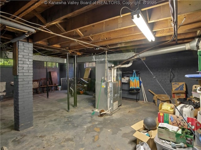 5 Manor Pl, Charleston, WV 25311 - unfinished below grade area with heating unit