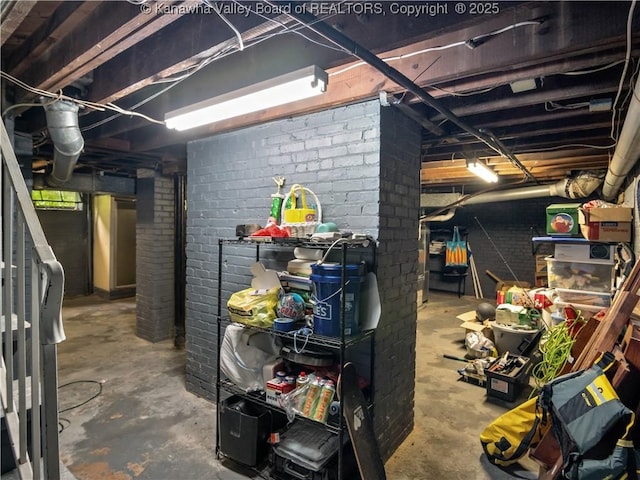 5 Manor Pl, Charleston, WV 25311 - view of unfinished below grade area