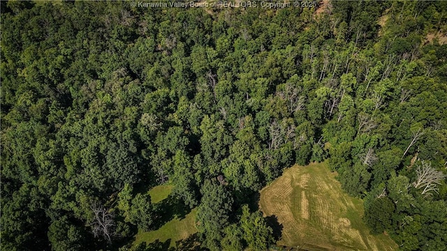 114 Shady Ln, Winfield, WV 25213 - aerial overview of property's location featuring a heavily wooded area