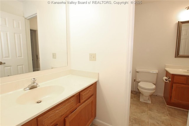 1302 Hunters Ridge Rd, Charleston, WV 25314 - bathroom with vanity and tile patterned floors