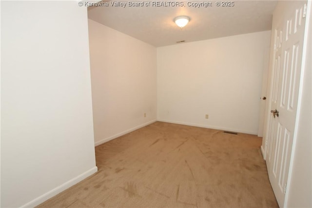 1302 Hunters Ridge Rd, Charleston, WV 25314 - spare room with light colored carpet and baseboards