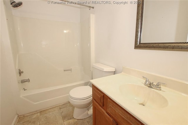 1302 Hunters Ridge Rd, Charleston, WV 25314 - bathroom featuring vanity and shower / tub combination