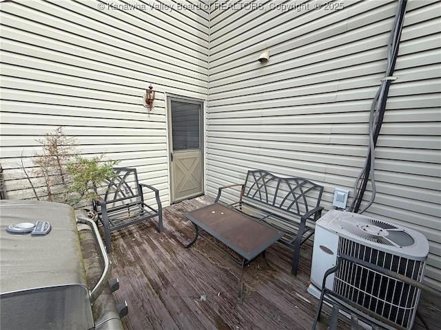 1302 Hunters Ridge Rd, Charleston, WV 25314 - view of wooden terrace