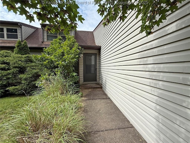 1302 Hunters Ridge Rd, Charleston, WV 25314 - property entrance with roof with shingles